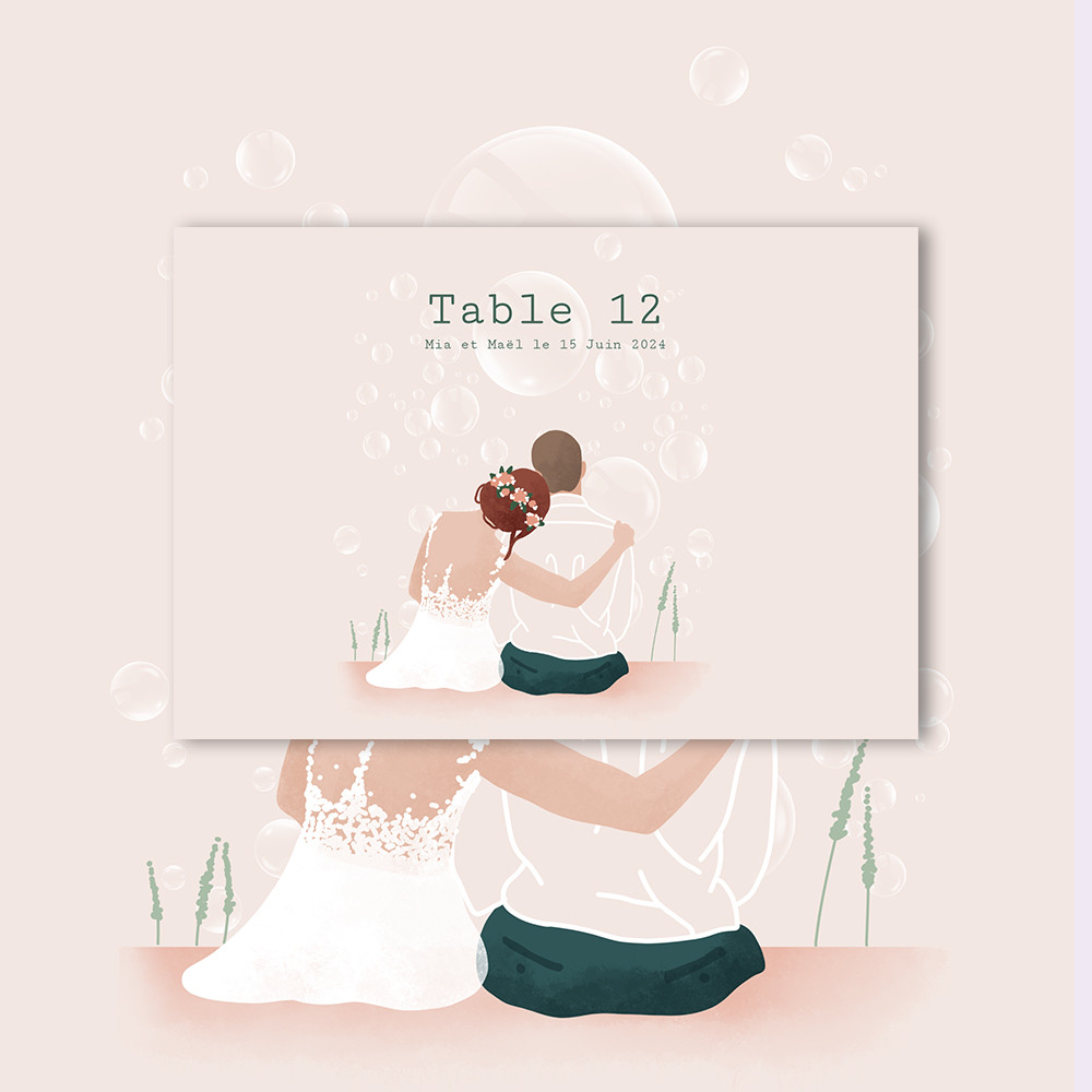 Marque-table | Bubbles